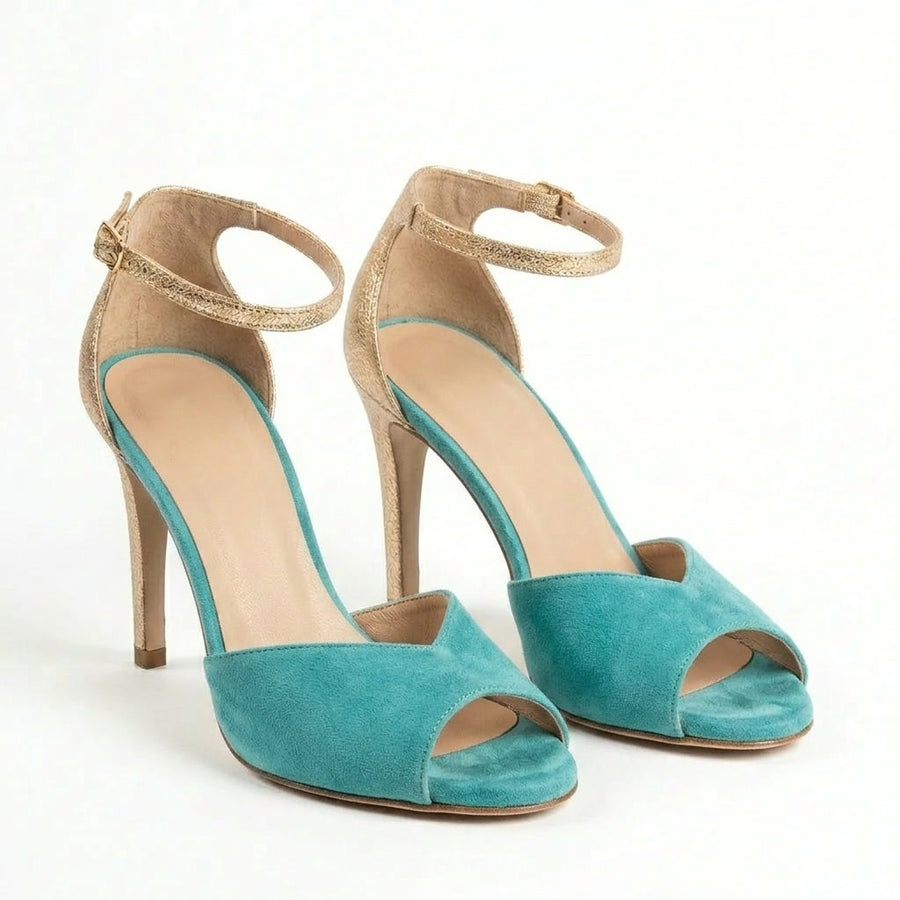 Loredana – Sandale Elegante cu Curea Metalică