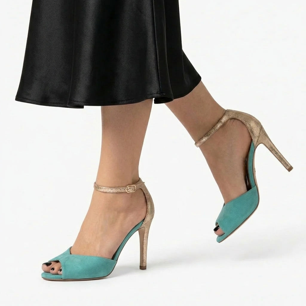Loredana – Sandale Elegante cu Curea Metalică