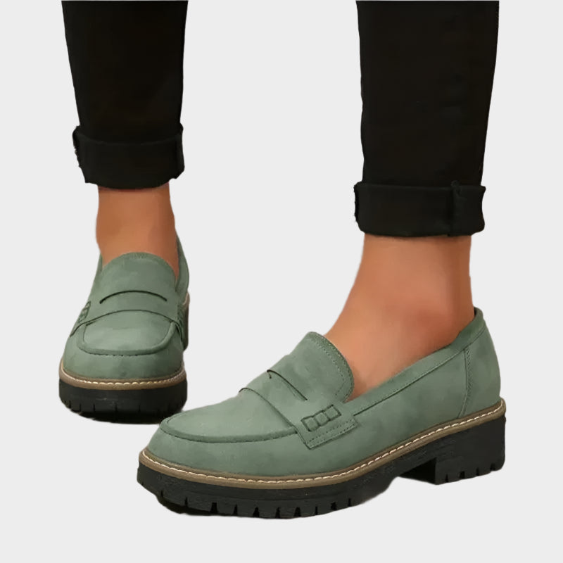 Pantofi Mocasini cu Talpă Groasă