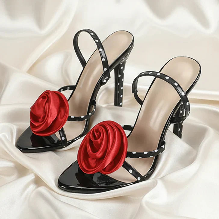 Lyra | Elegante Roz cu Toc Cizme