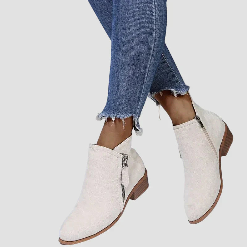 Botine ortopedice din piele premium cu toc pentru sezonul rece