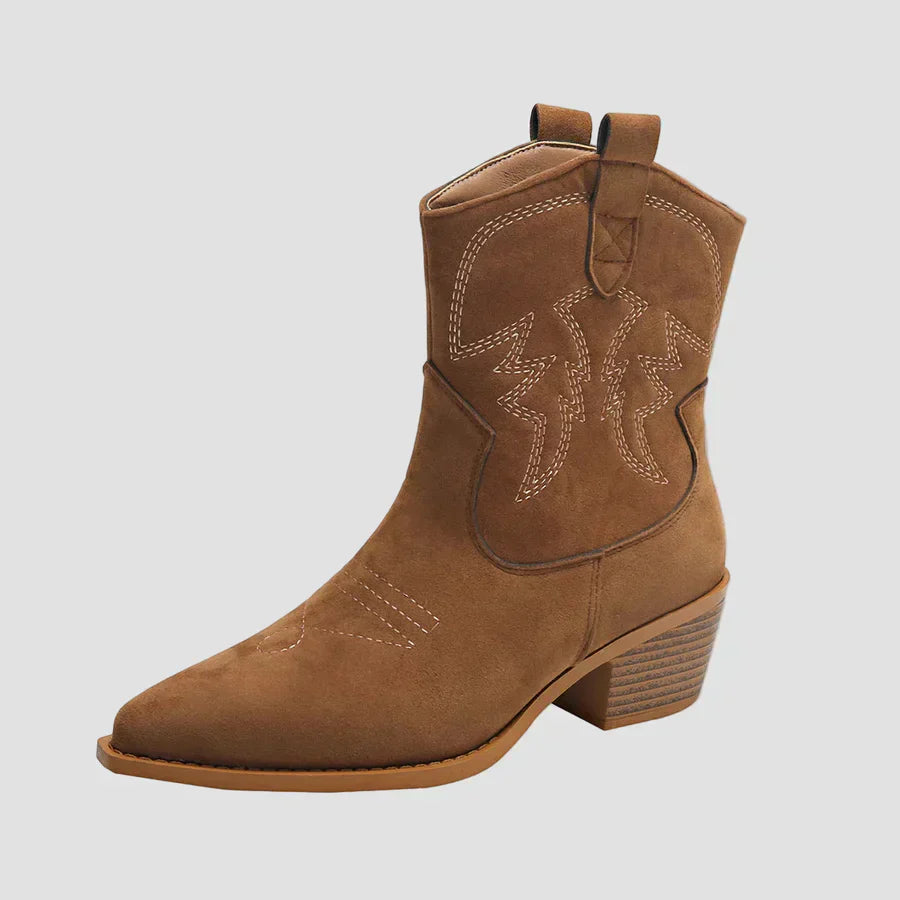 Stilate Botine Western Brodate