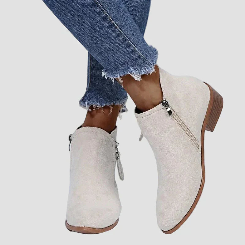 Botine ortopedice din piele premium cu toc pentru sezonul rece