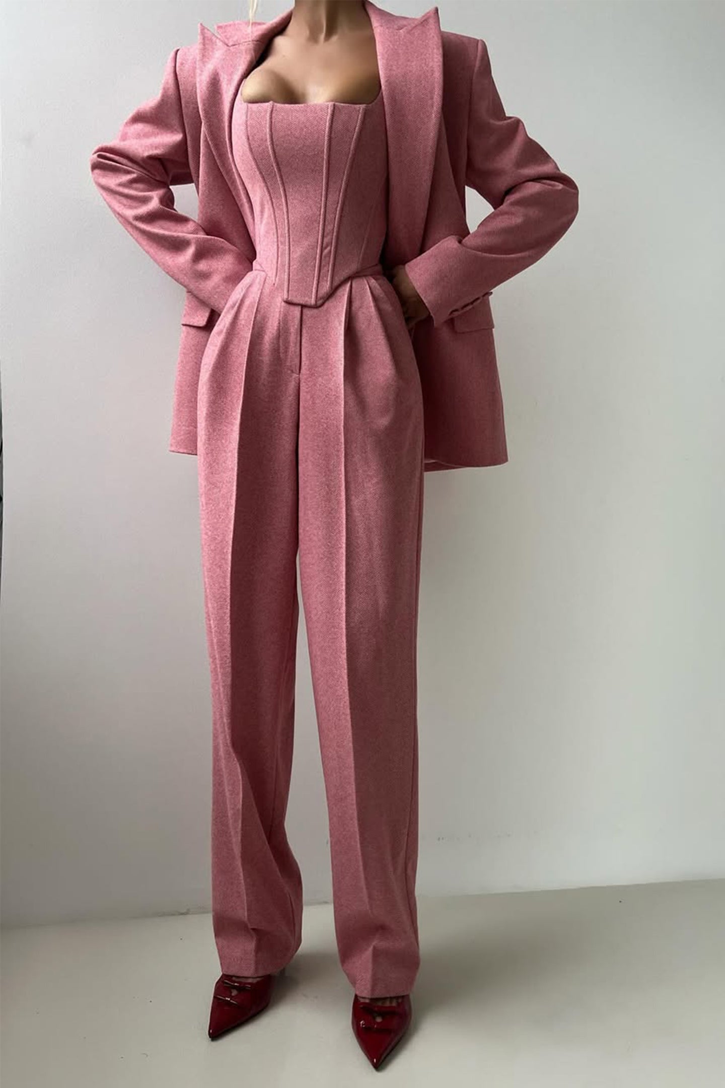 Dolce - Set de trei piese cu blazer cu închidere dublă