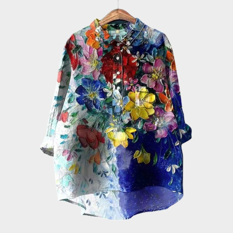 Lena | Bluza Premium cu Broderie Florală