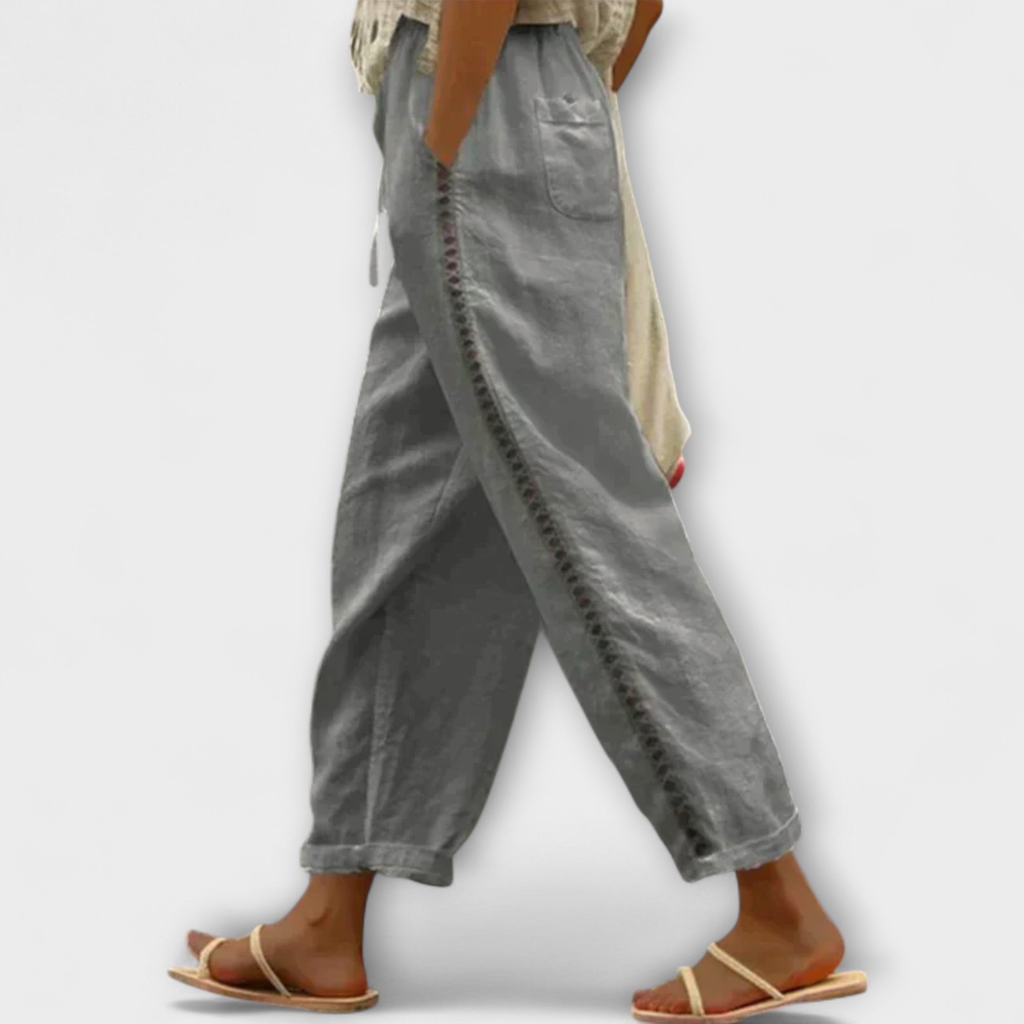 Izoldean – Pantaloni din in premium