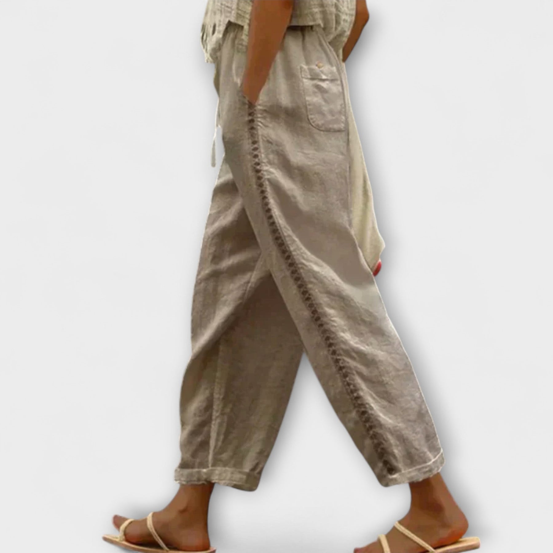 Izoldean – Pantaloni din in premium