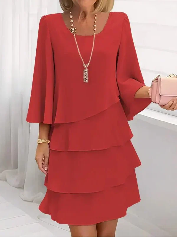 Catherine - Rochie elegantă cu model în dungi