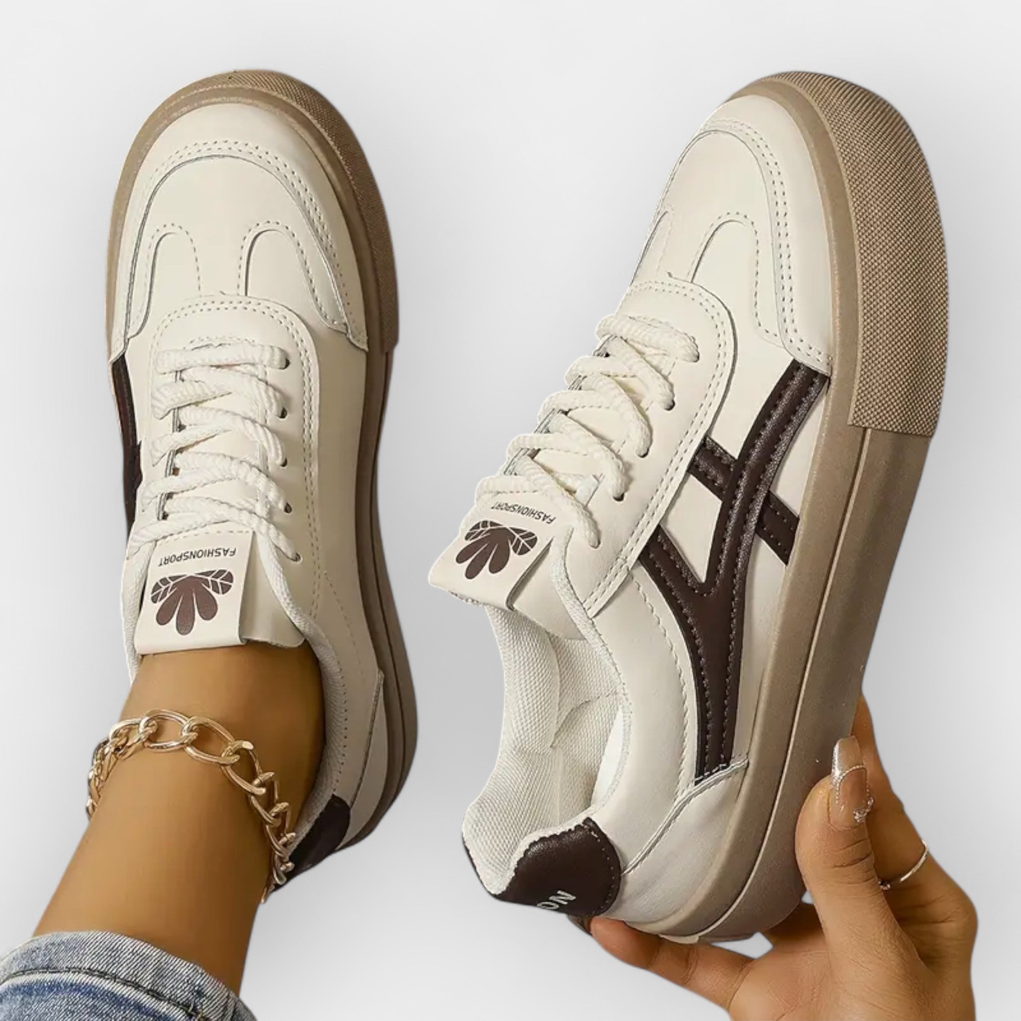 Adidași Retro cu Talpă Înălțată