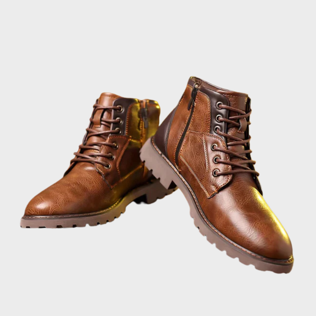 Brody | Botine cu șireturi din material durabil