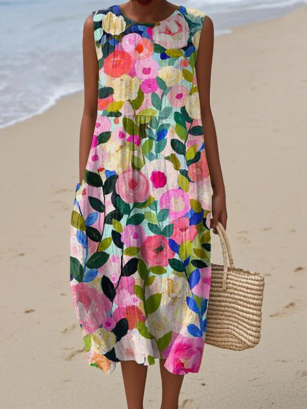 Ava™ Midi Floral Dress