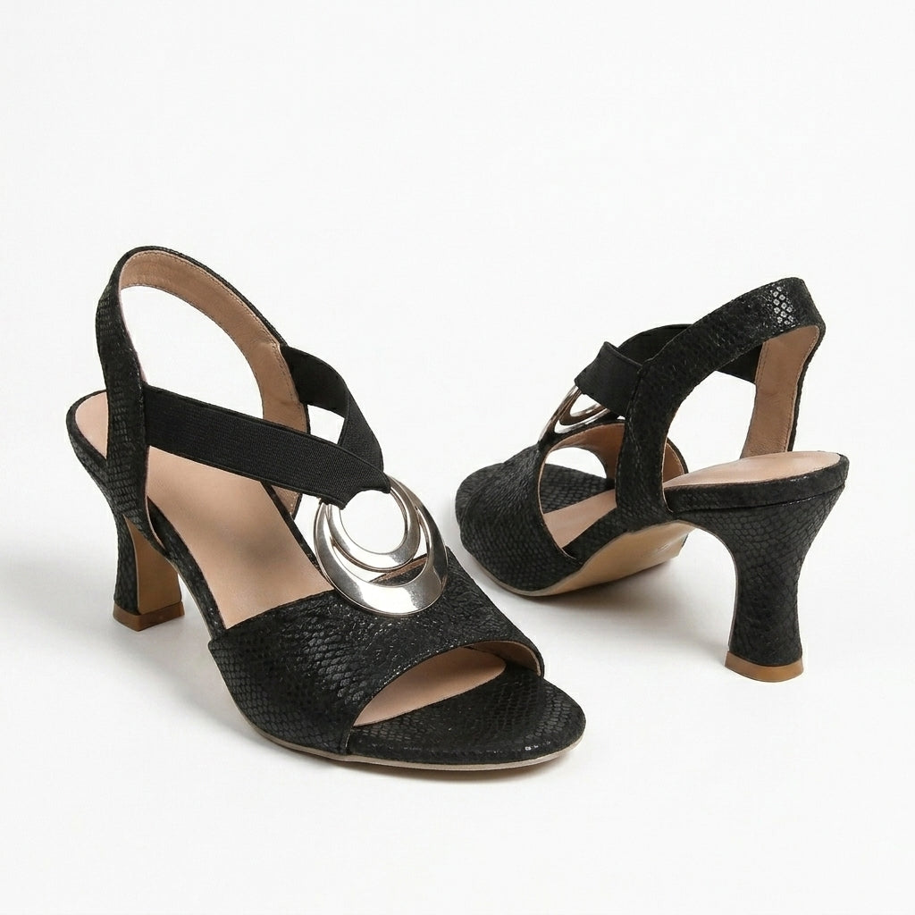 Viorica – Sandale Elegante cu Toc Subțire și Barete Delicate