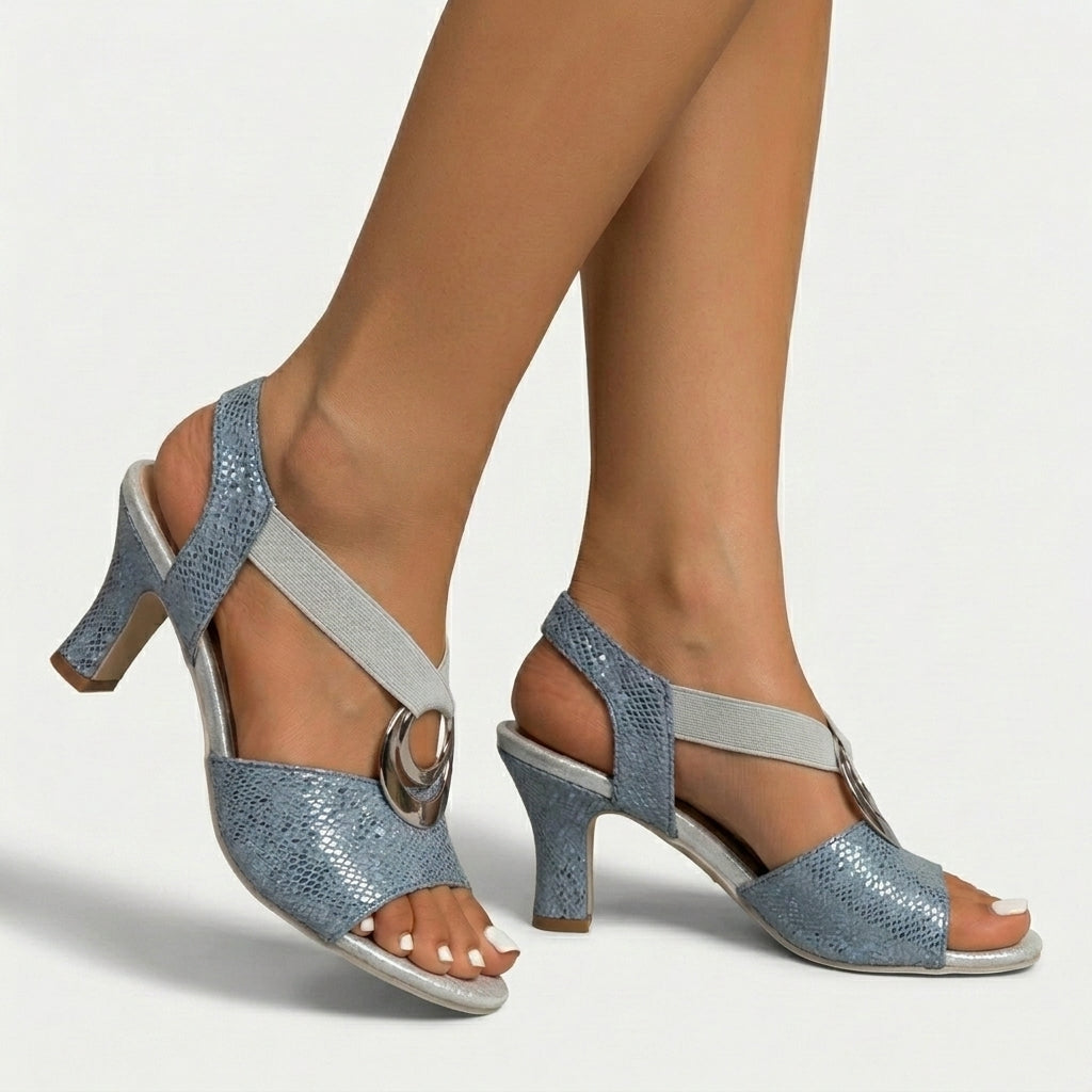 Viorica – Sandale Elegante cu Toc Subțire și Barete Delicate