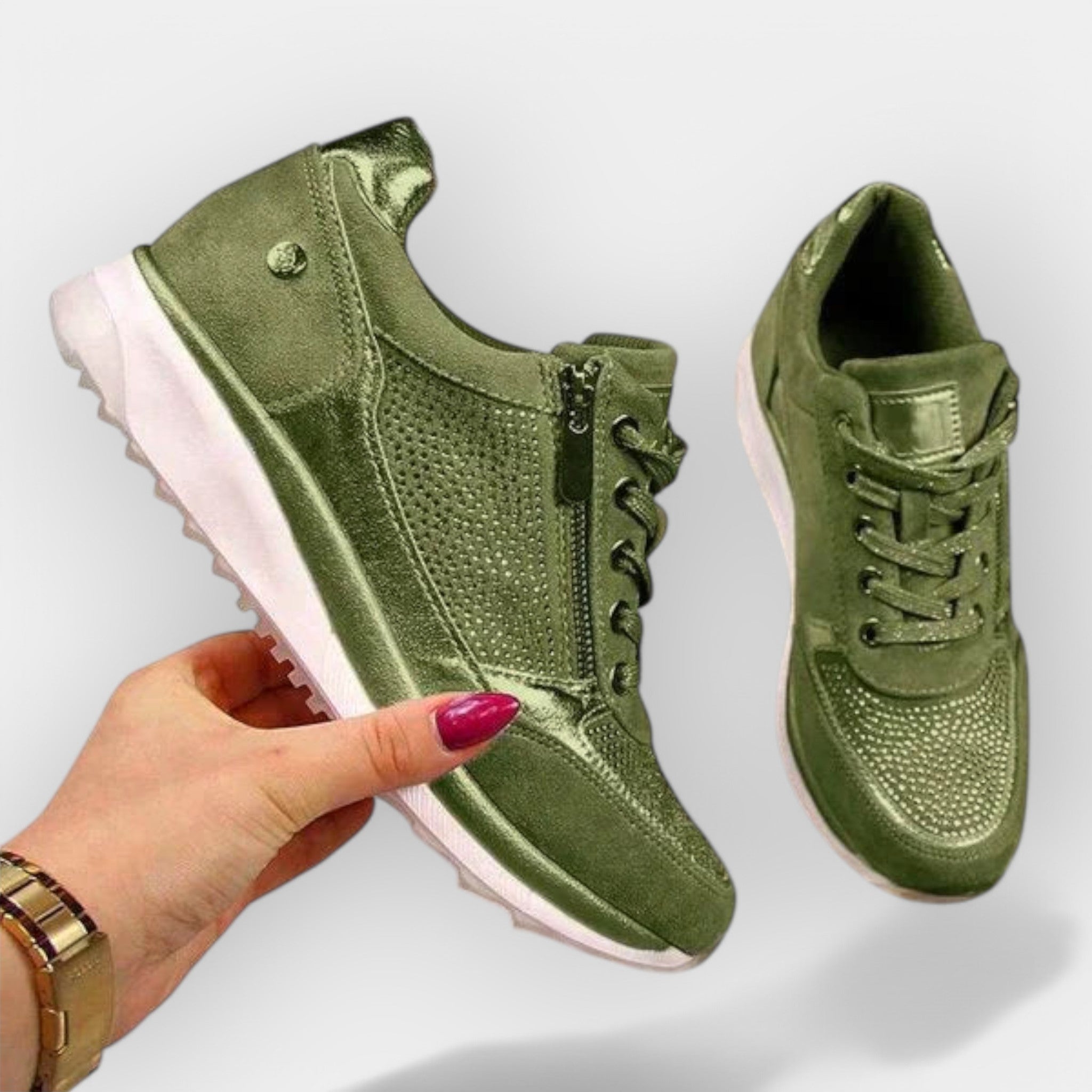 Adidași ergonomici cu fermoar