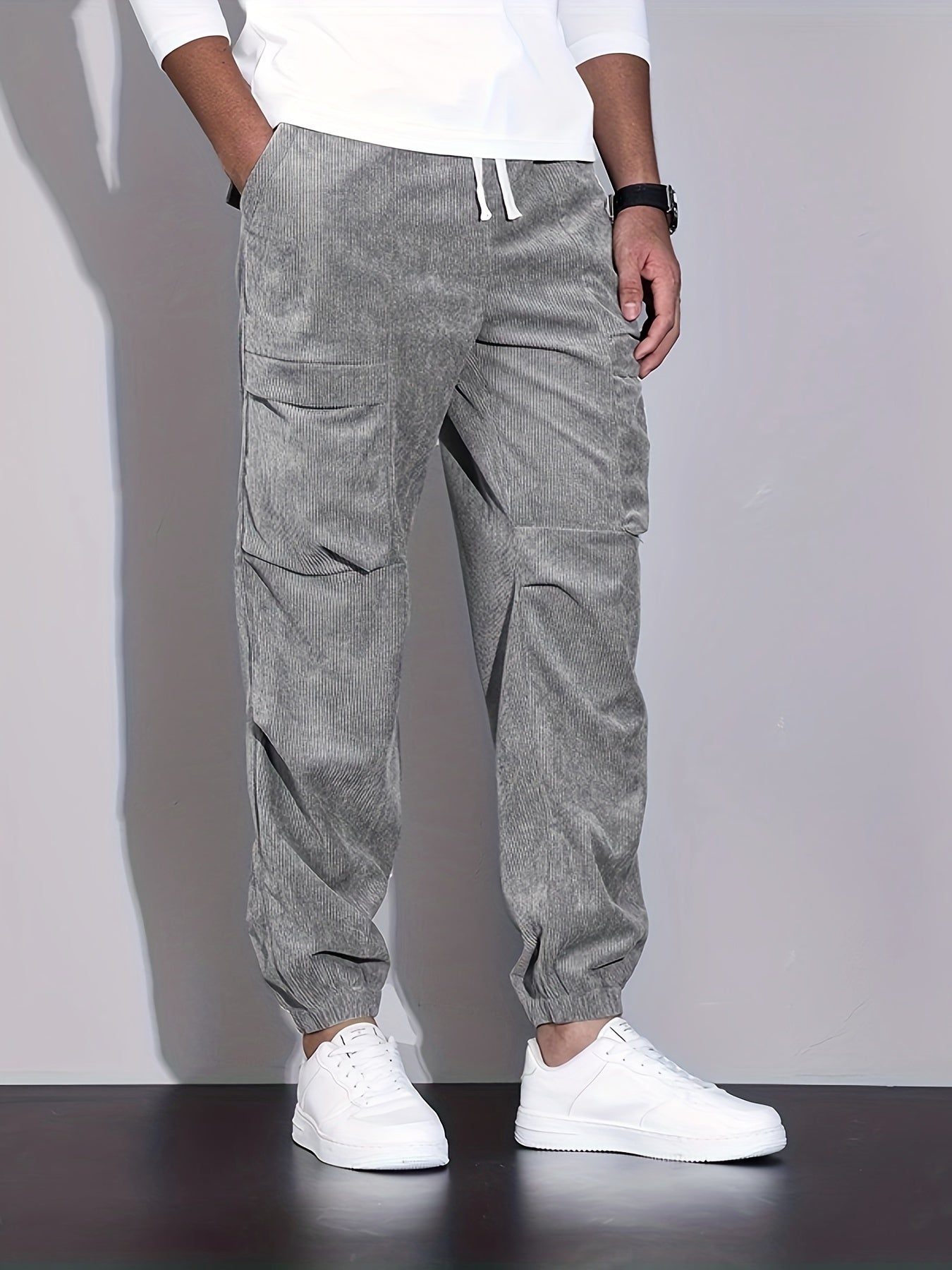 Roy | Pantalón Cargo de Corduroy