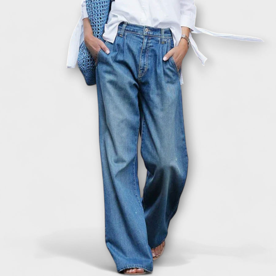 Ava - Pantaloni Largi de Calitate
