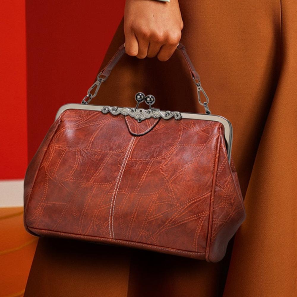 Mila — Geantă Vintage cu Închidere Elegantă