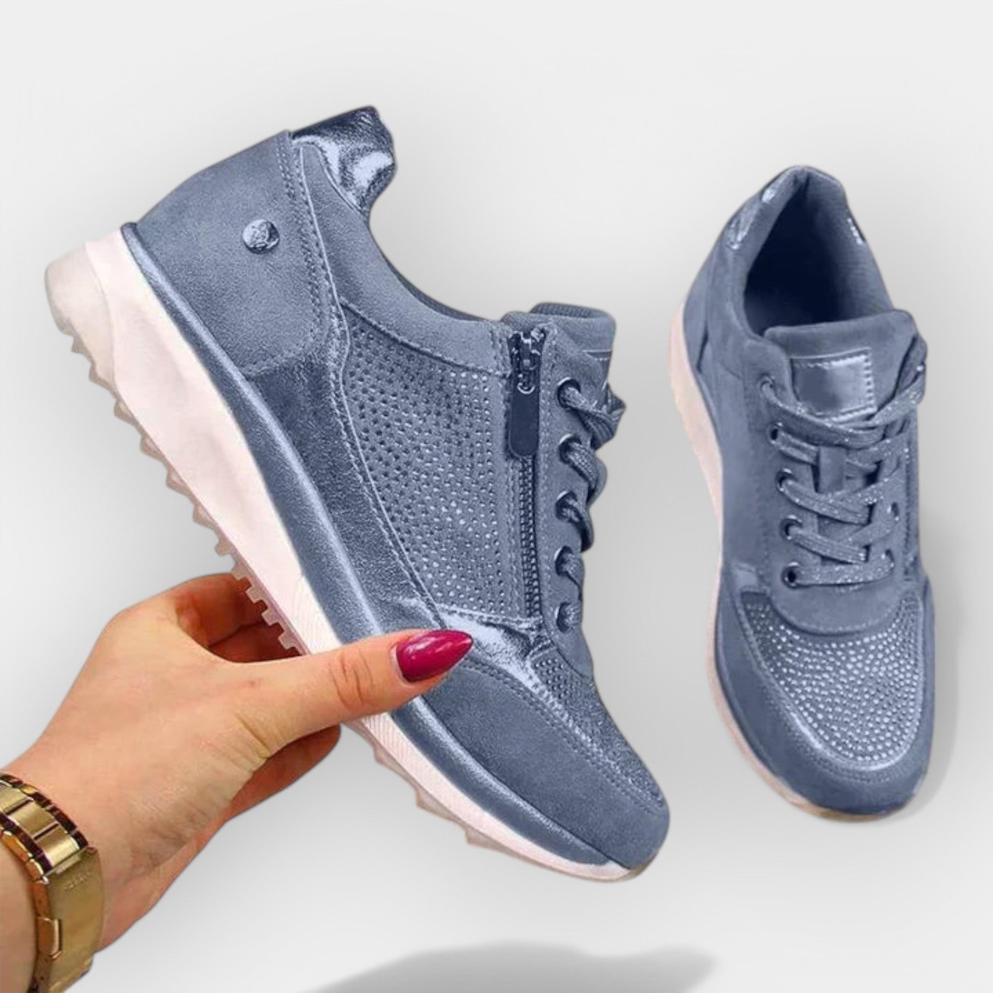 Adidași ergonomici cu fermoar