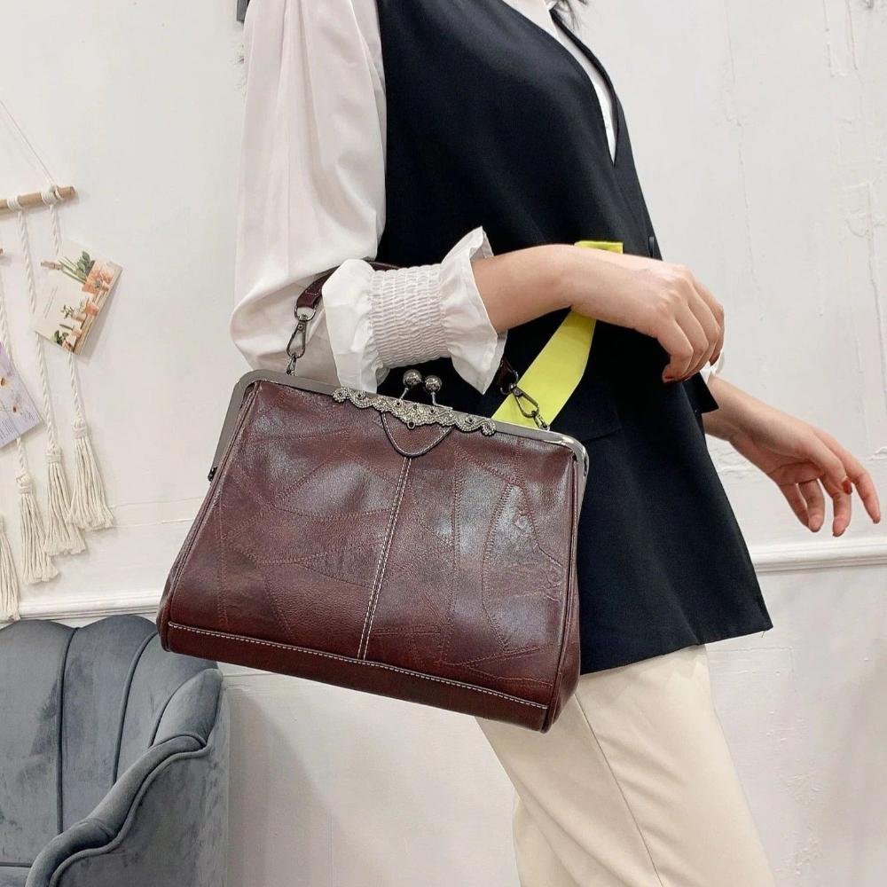 Mila — Geantă Vintage cu Închidere Elegantă