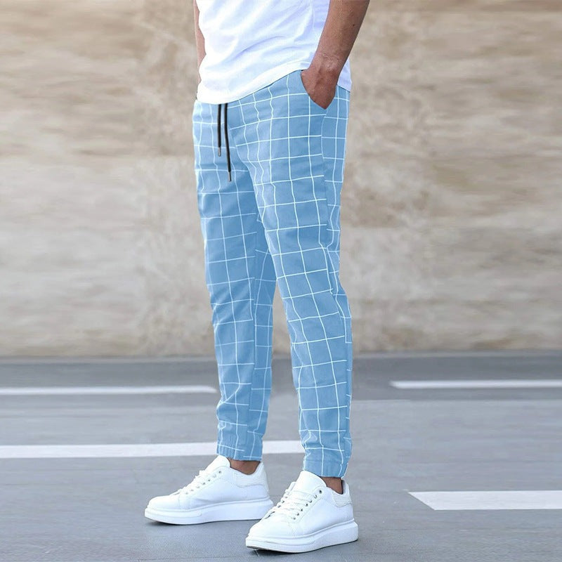 Shane | Pantaloni Jogger Eleganți cu Model Caro