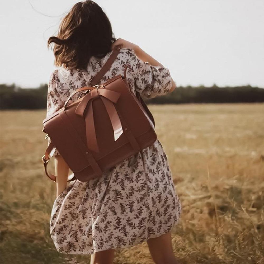 Corina — Sac Retro Twist în Nuante de Bleu și Roz