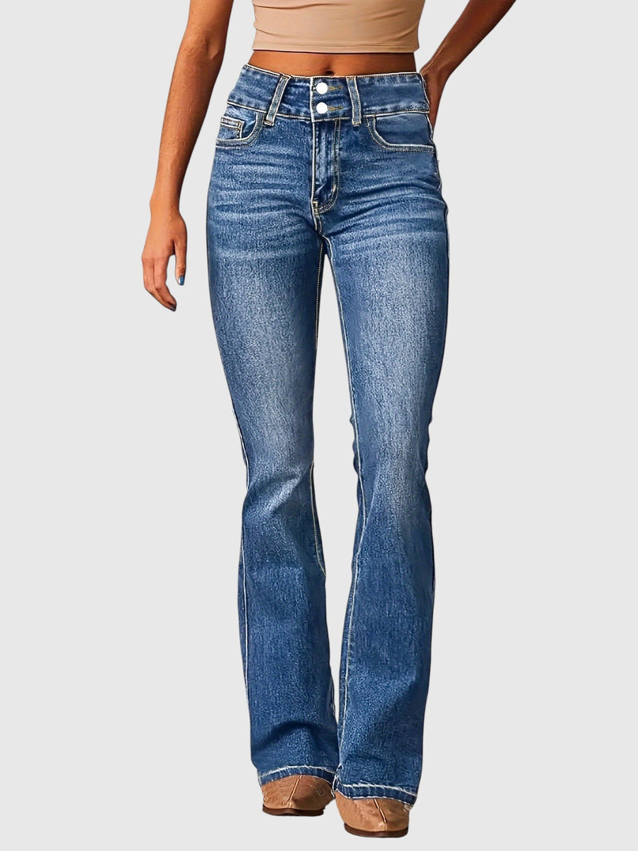 Marielen – Pantaloni Skinny cu Talie Înaltă
