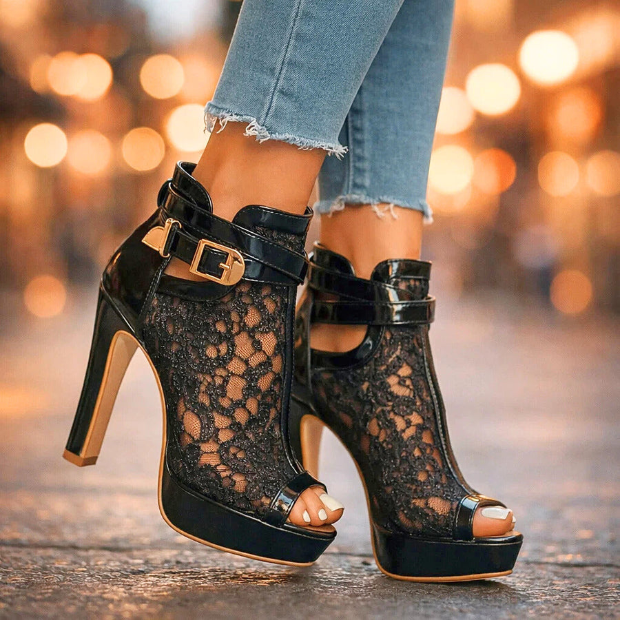 Valentina | Botine cu Dantelă