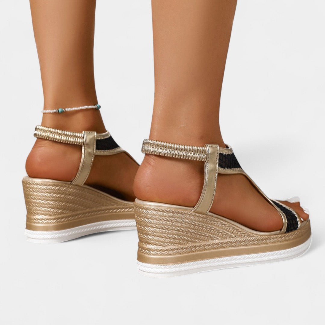 Electra – Sandale Ortopedice Elegante cu Platformă pentru Femei