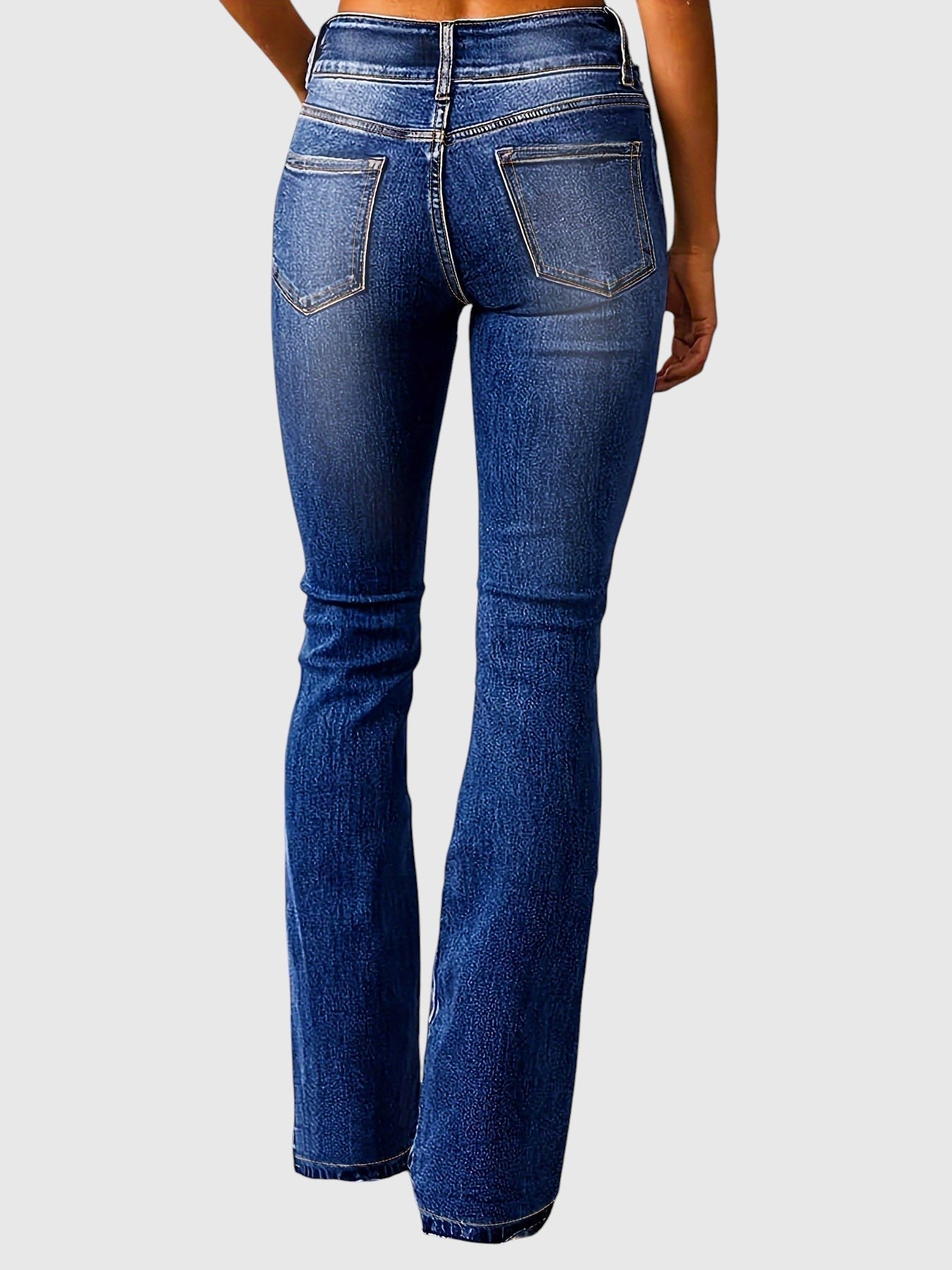 Marielen – Pantaloni Skinny cu Talie Înaltă