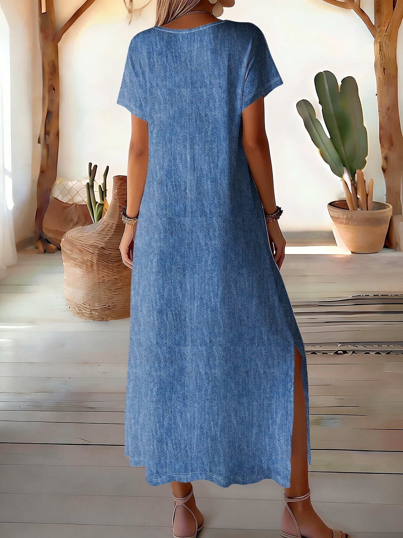Hélène™ | Rochie Denim Retro