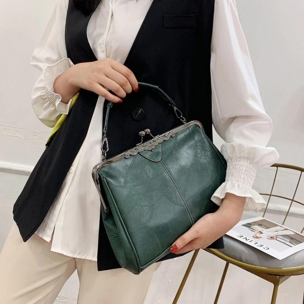 Mila — Geantă Vintage cu Închidere Elegantă