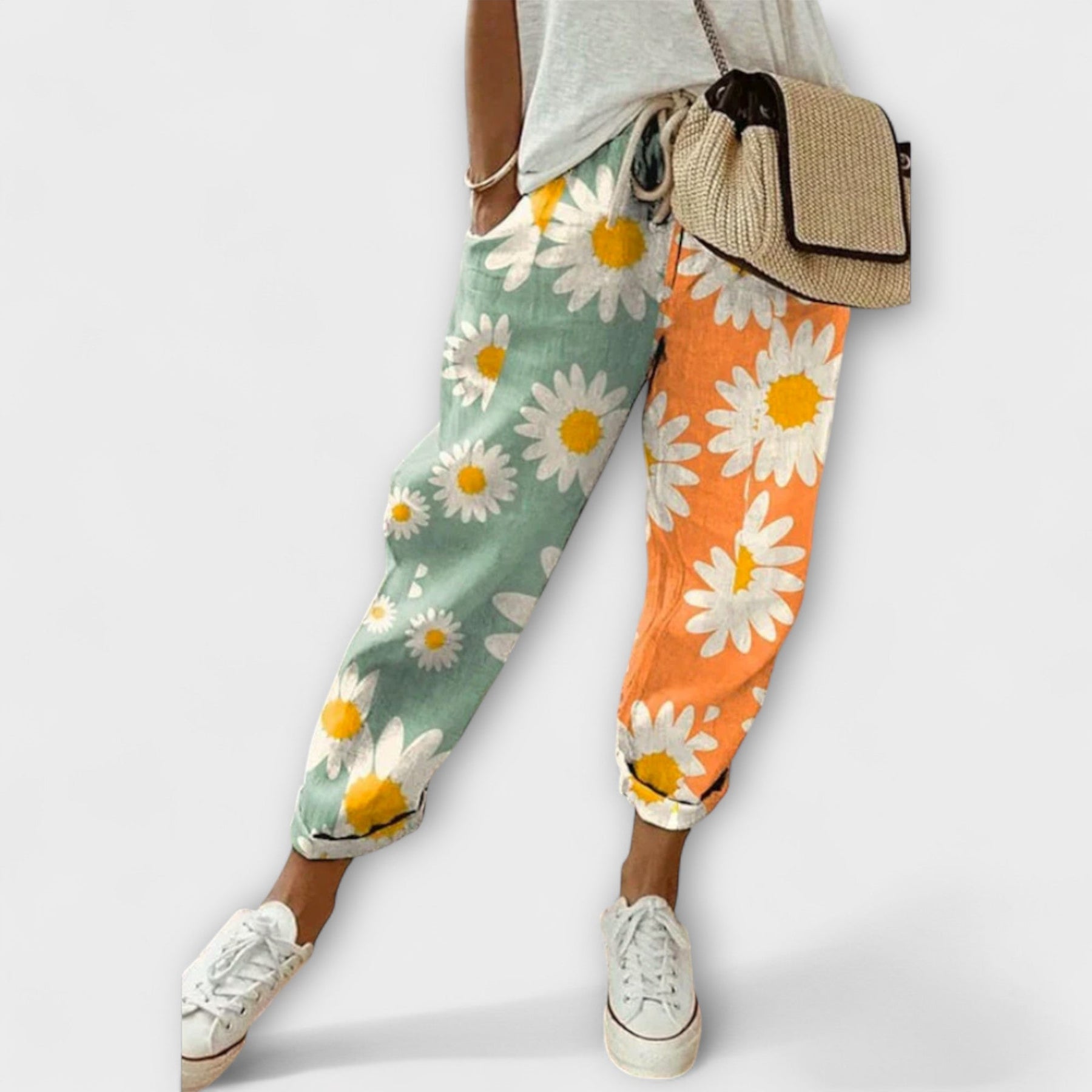 Airish - Pantaloni Largi cu Model