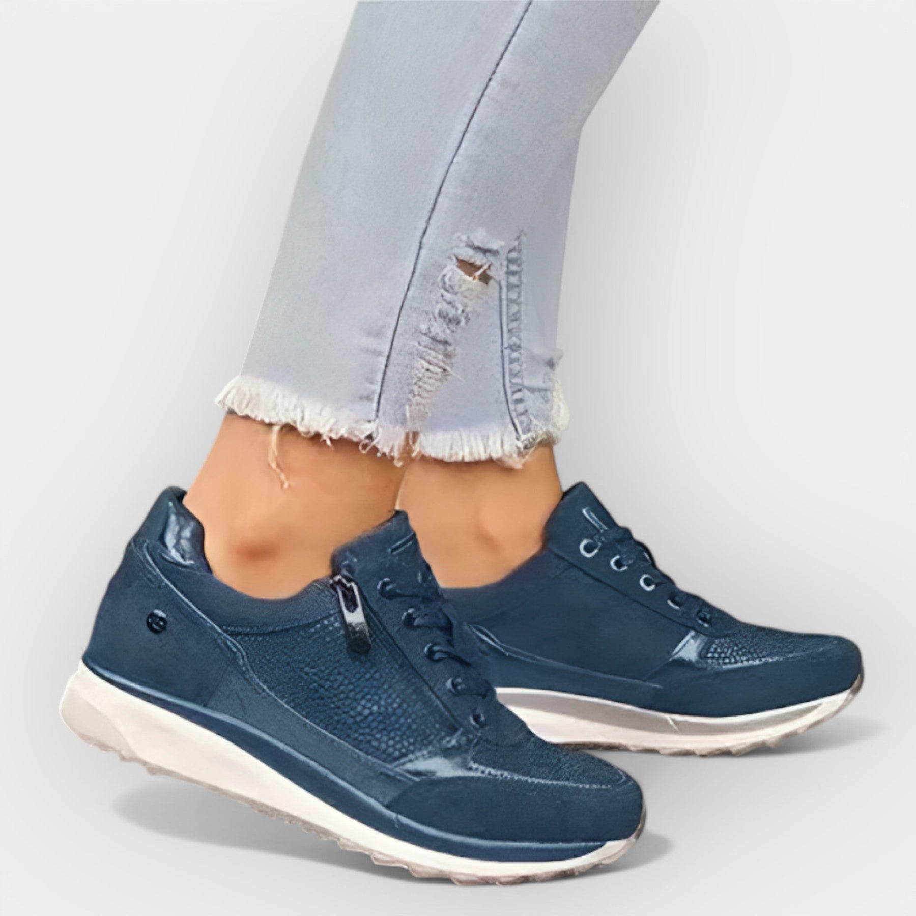 Adidași ergonomici cu fermoar