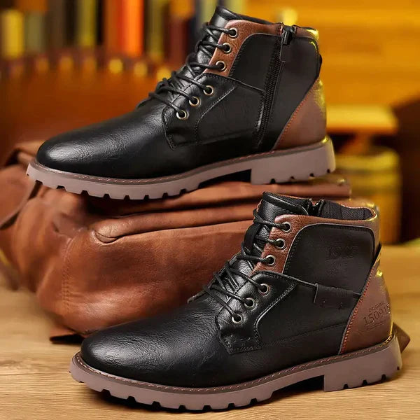 Brody | Botine cu șireturi din material durabil