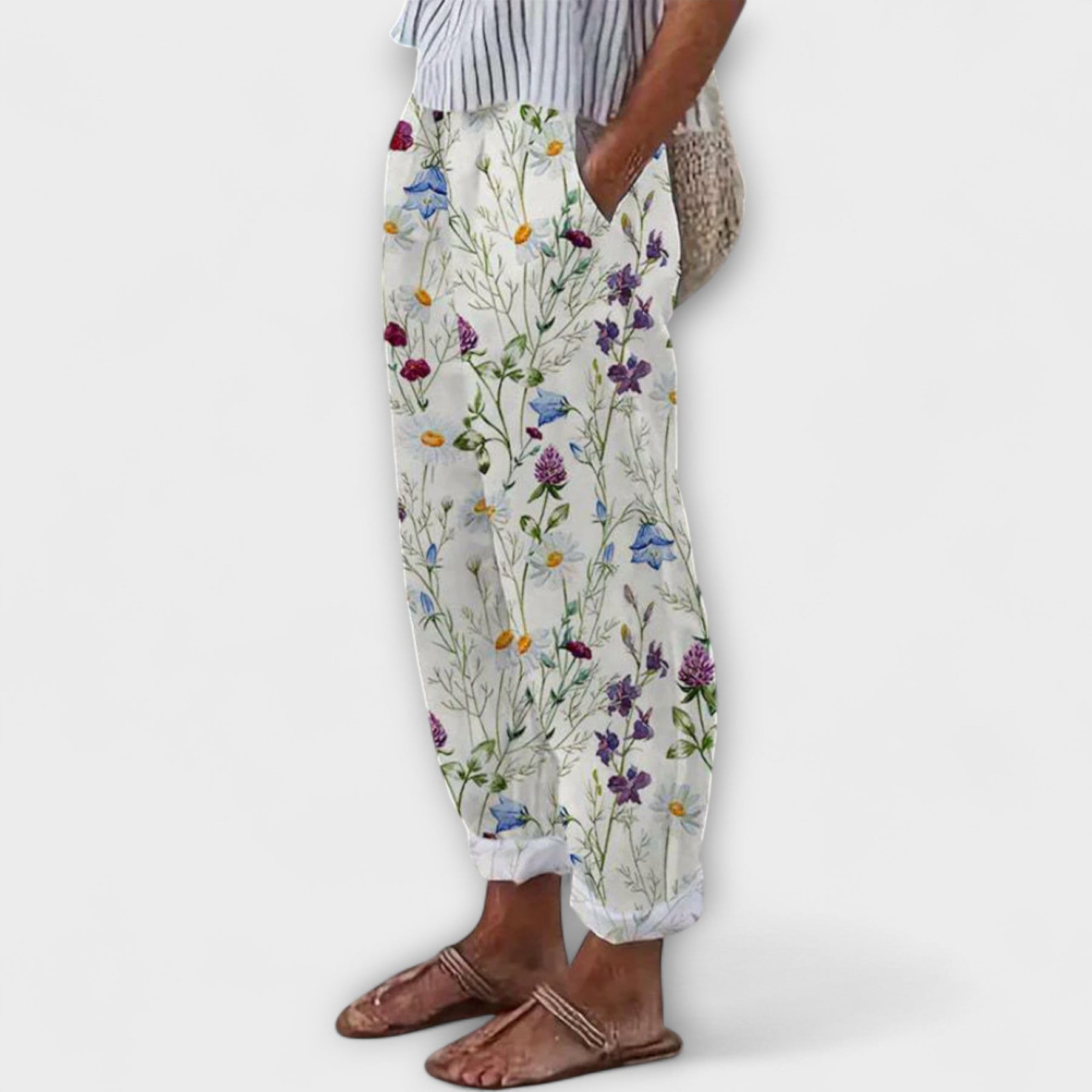Airish - Pantaloni Largi cu Model