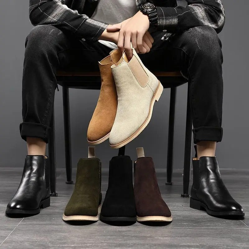 Bradley | Chelsea Boots din Daim