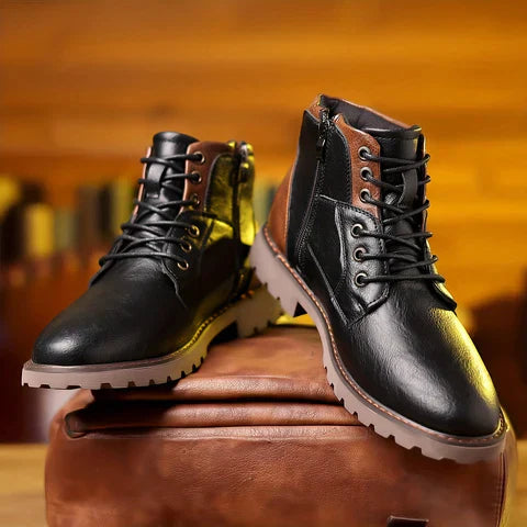 Brody | Botine cu șireturi din material durabil