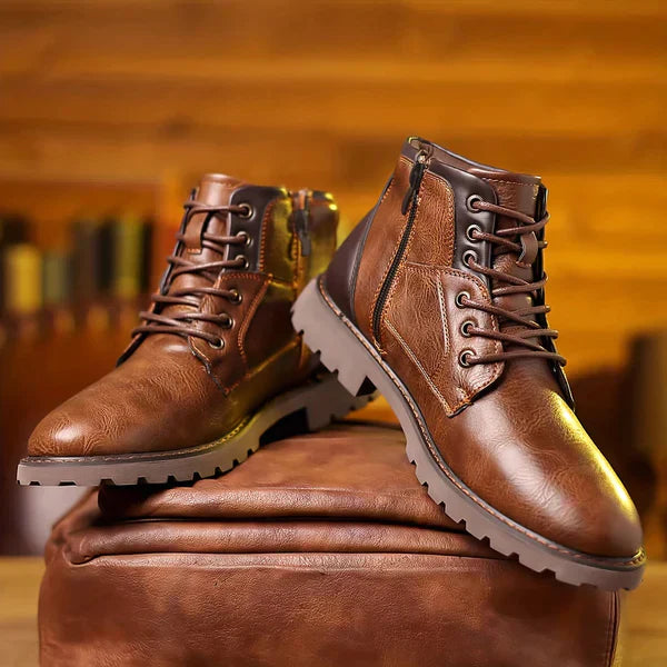 Brody | Botine cu șireturi din material durabil