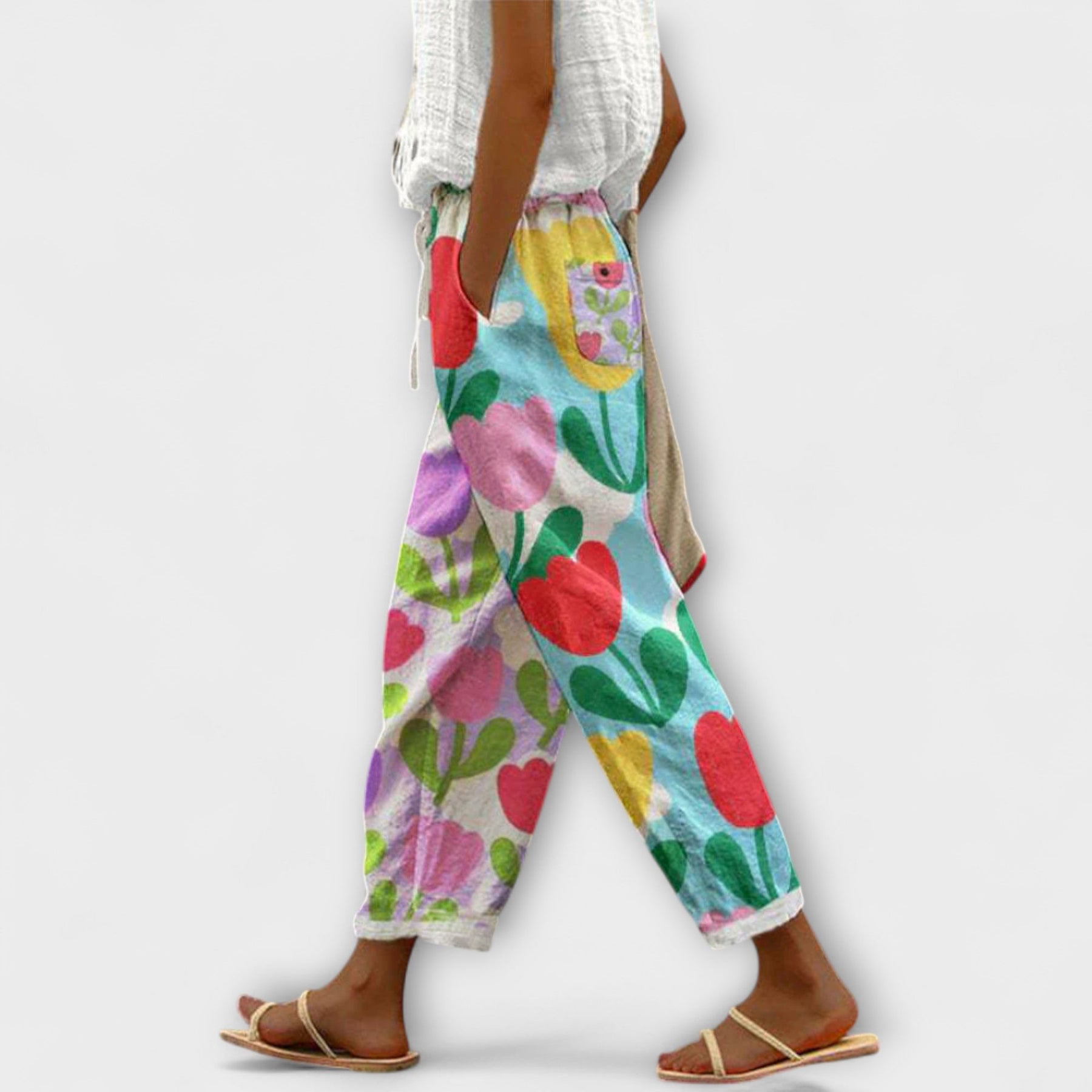 Airish - Pantaloni Largi cu Model