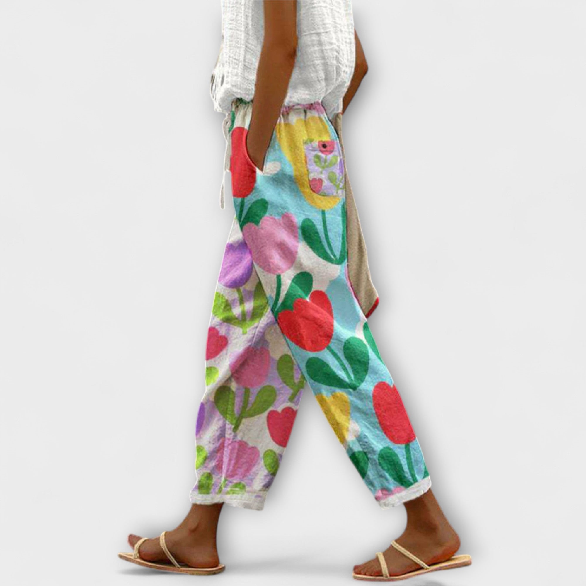 Airish - Pantaloni Largi cu Model