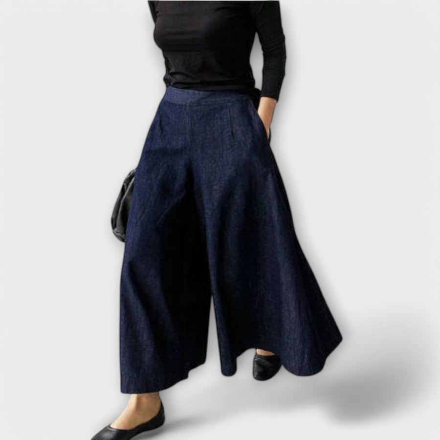 Antónia – Pantaloni cu Croi Larg pentru Femei
