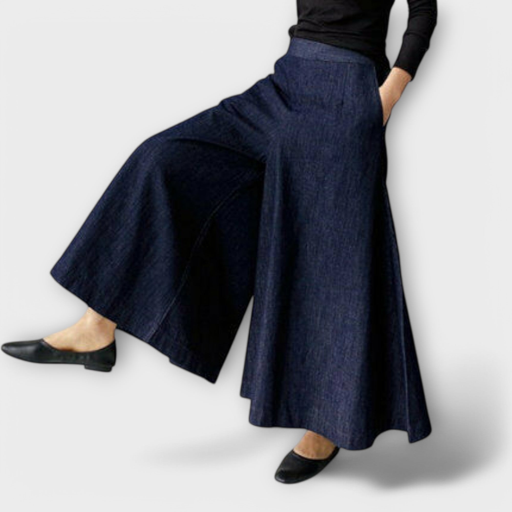 Antónia – Pantaloni cu Croi Larg pentru Femei