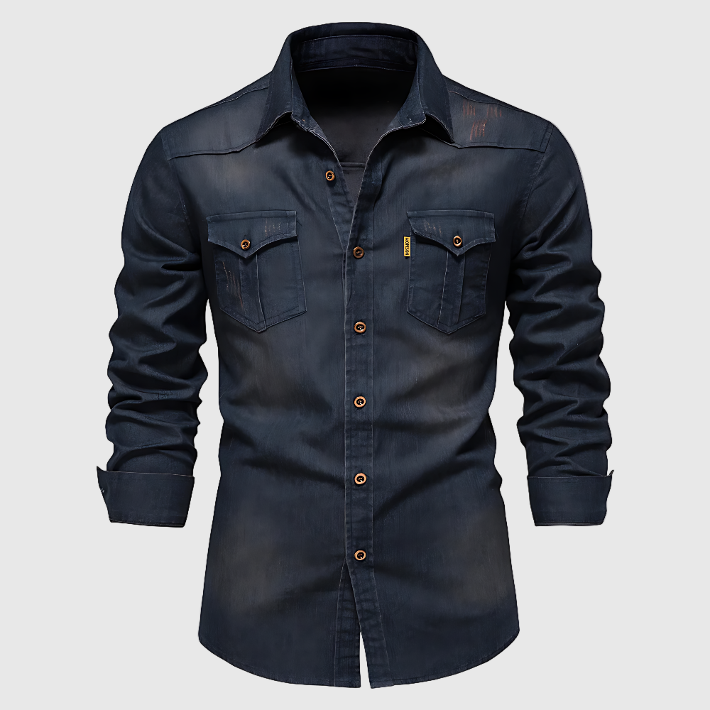 DŽIM – Cămașă din denim de bumbac