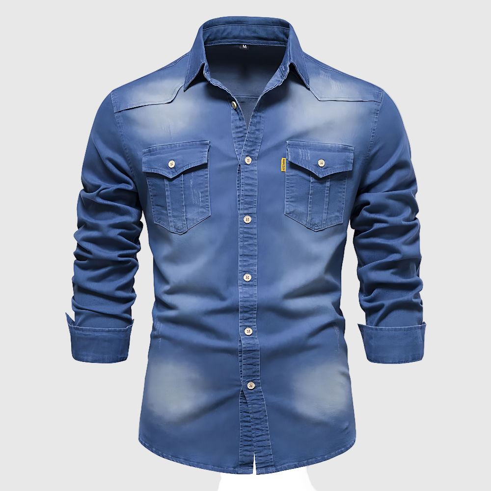 DŽIM – Cămașă din denim de bumbac