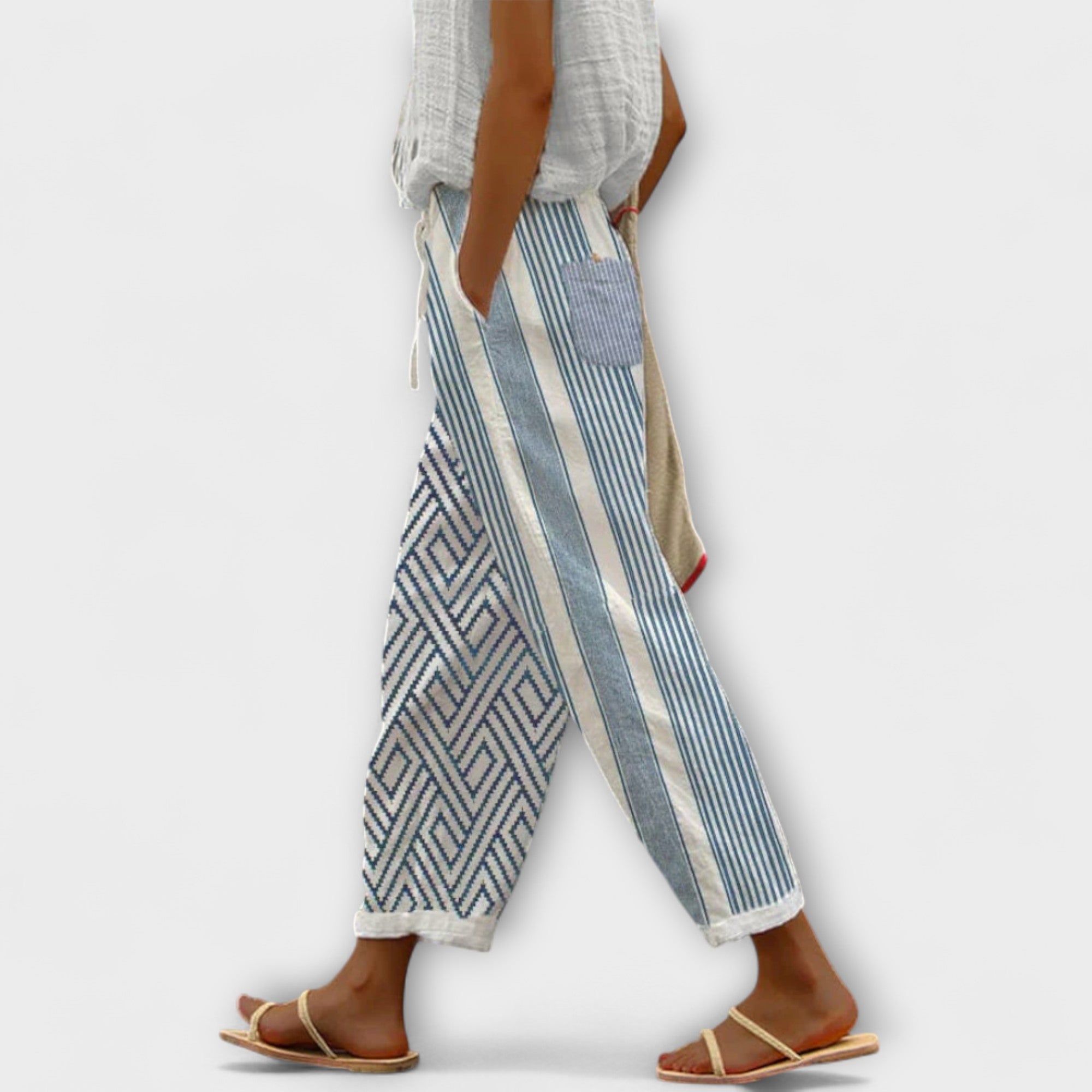 Airish - Pantaloni Largi cu Model