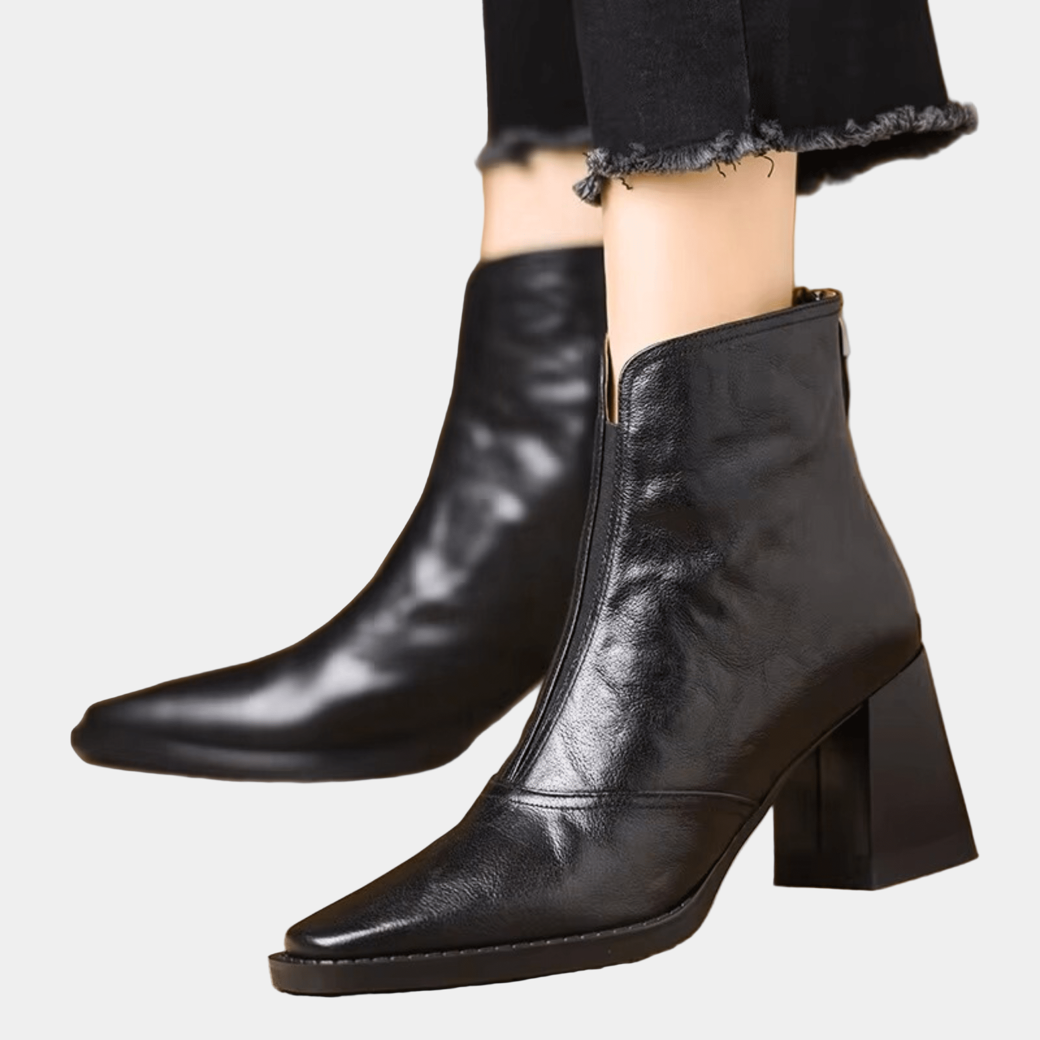 Claudia - Botine elegante cu toc moderat