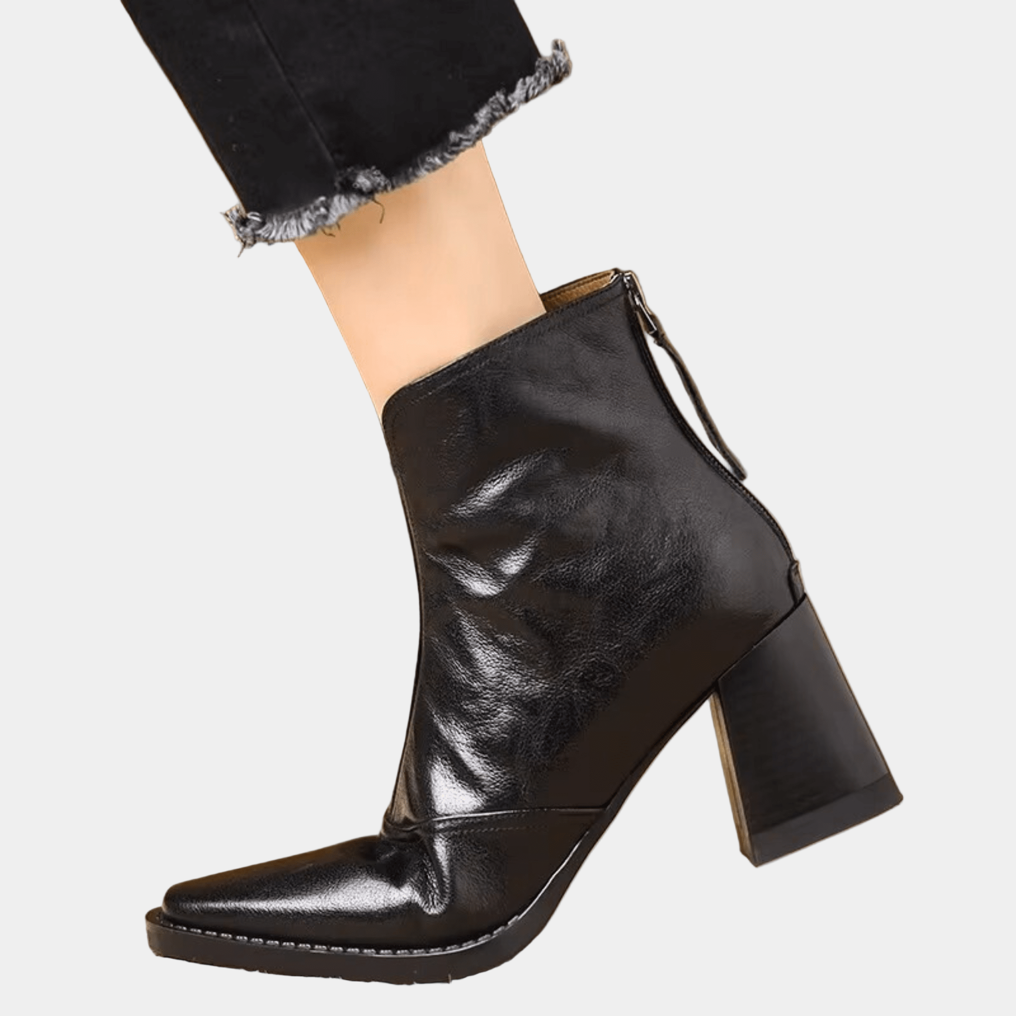 Claudia - Botine elegante cu toc moderat