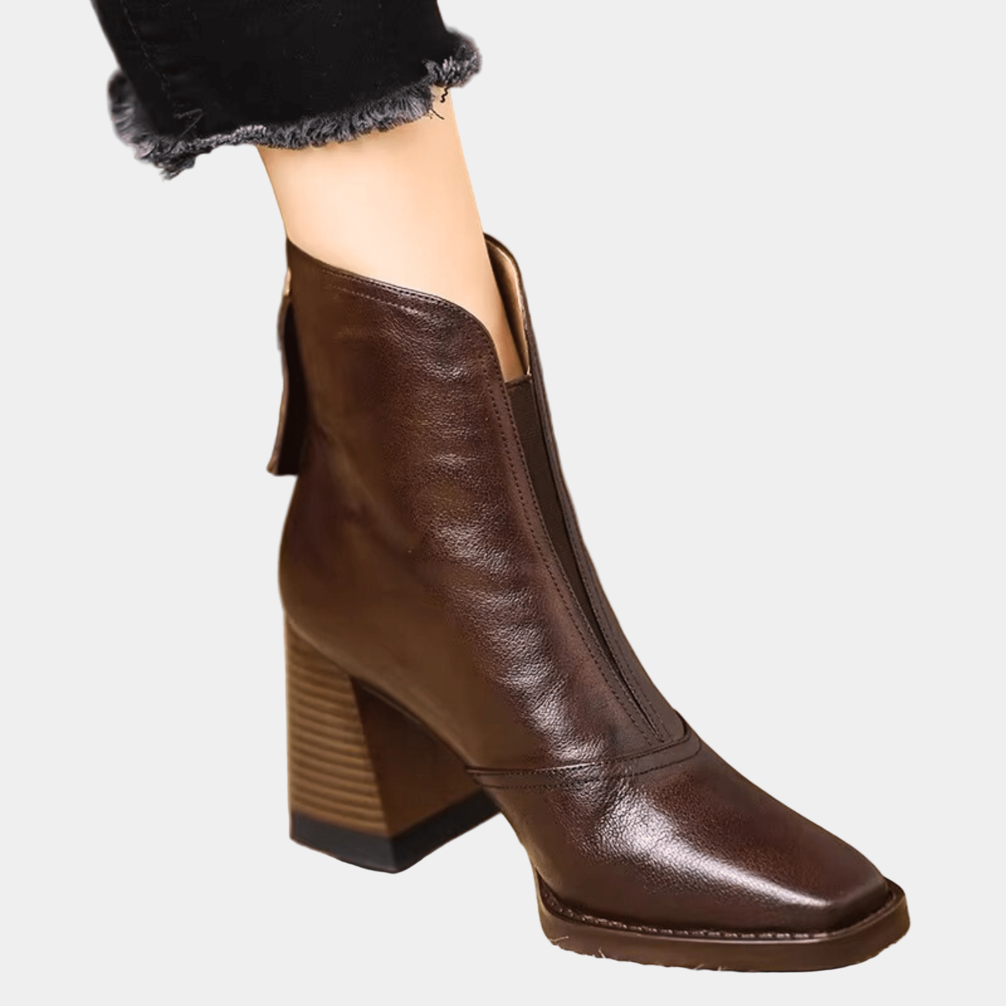 Claudia - Botine elegante cu toc moderat